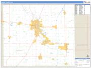 Grant County, IN <br /> Wall Map <br /> Zip Code <br /> Basic Style 2024 Map