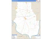 Harrison County, IN <br /> Wall Map <br /> Zip Code <br /> Basic Style 2024 Map
