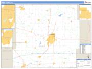 Henry County, IN <br /> Wall Map <br /> Zip Code <br /> Basic Style 2024 Map