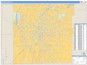 Marion County, IN <br /> Wall Map <br /> Zip Code <br /> Basic Style 2024 Map