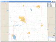 Marshall County, IN <br /> Wall Map <br /> Zip Code <br /> Basic Style 2024 Map