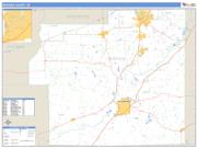 Morgan County, IN <br /> Wall Map <br /> Zip Code <br /> Basic Style 2024 Map