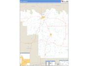 Pike County, IN <br /> Wall Map <br /> Zip Code <br /> Basic Style 2024 Map