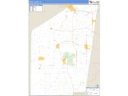 Ripley County, IN <br /> Wall Map <br /> Zip Code <br /> Basic Style 2024 Map