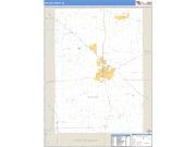 Shelby County, IN <br /> Wall Map <br /> Zip Code <br /> Basic Style 2024 Map