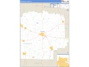 Washington County, IN <br /> Wall Map <br /> Zip Code <br /> Basic Style 2024 Map