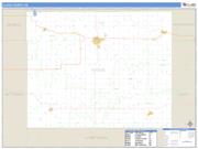 Cloud County, KS <br /> Wall Map <br /> Zip Code <br /> Basic Style 2024 Map