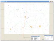 Elk County, KS <br /> Wall Map <br /> Zip Code <br /> Basic Style 2024 Map