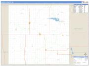 Jewell County, KS <br /> Wall Map <br /> Zip Code <br /> Basic Style 2024 Map