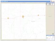 Kiowa County, KS <br /> Wall Map <br /> Zip Code <br /> Basic Style 2024 Map
