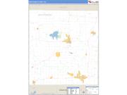 Montgomery County, KS <br /> Wall Map <br /> Zip Code <br /> Basic Style 2024 Map