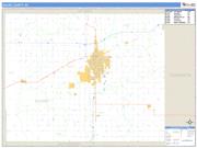 Saline County, KS <br /> Wall Map <br /> Zip Code <br /> Basic Style 2024 Map