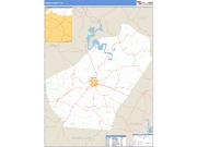 Adair County, KY <br /> Wall Map <br /> Zip Code <br /> Basic Style 2024 Map