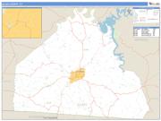 Allen County, KY <br /> Wall Map <br /> Zip Code <br /> Basic Style 2024 Map