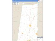 Todd County, KY <br /> Wall Map <br /> Zip Code <br /> Basic Style 2024 Map