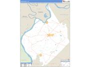 Union County, KY <br /> Wall Map <br /> Zip Code <br /> Basic Style 2024 Map