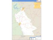 Whitley County, KY <br /> Wall Map <br /> Zip Code <br /> Basic Style 2024 Map