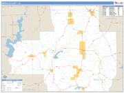 Bienville County, LA <br /> Wall Map <br /> Zip Code <br /> Basic Style 2024 Map