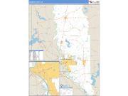 Bossier County, LA <br /> Wall Map <br /> Zip Code <br /> Basic Style 2024 Map