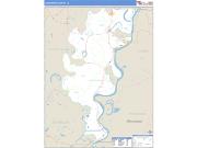 Concordia County, LA <br /> Wall Map <br /> Zip Code <br /> Basic Style 2024 Map