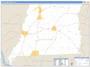 E. Feliciana County, LA <br /> Wall Map <br /> Zip Code <br /> Basic Style 2024 Map