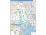 Jefferson County, LA <br /> Wall Map <br /> Zip Code <br /> Basic Style 2024 Map