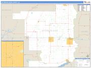 Jefferson Davis County, LA <br /> Wall Map <br /> Zip Code <br /> Basic Style 2024 Map