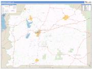 Vernon County, LA <br /> Wall Map <br /> Zip Code <br /> Basic Style 2024 Map