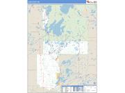 Cass County, MN <br /> Wall Map <br /> Zip Code <br /> Basic Style 2024 Map
