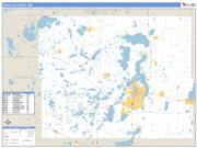 Douglas County, MN <br /> Wall Map <br /> Zip Code <br /> Basic Style 2024 Map