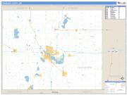 Freeborn County, MN <br /> Wall Map <br /> Zip Code <br /> Basic Style 2024 Map