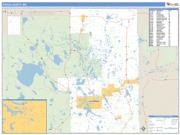 Itasca County, MN <br /> Wall Map <br /> Zip Code <br /> Basic Style 2024 Map