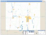 Martin County, MN <br /> Wall Map <br /> Zip Code <br /> Basic Style 2024 Map