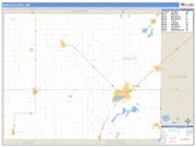 Nobles County, MN <br /> Wall Map <br /> Zip Code <br /> Basic Style 2024 Map