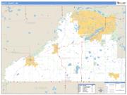 Scott County, MN <br /> Wall Map <br /> Zip Code <br /> Basic Style 2024 Map