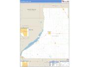 Traverse County, MN <br /> Wall Map <br /> Zip Code <br /> Basic Style 2024 Map