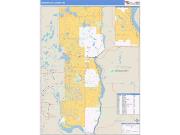 Washington County, MN <br /> Wall Map <br /> Zip Code <br /> Basic Style 2024 Map