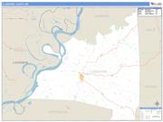 Claiborne County, MS <br /> Wall Map <br /> Zip Code <br /> Basic Style 2024 Map