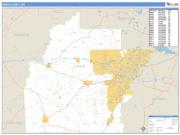 Hinds County, MS <br /> Wall Map <br /> Zip Code <br /> Basic Style 2024 Map