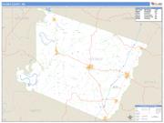 Holmes County, MS <br /> Wall Map <br /> Zip Code <br /> Basic Style 2024 Map
