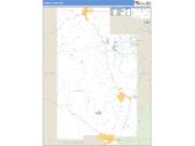 Lamar County, MS <br /> Wall Map <br /> Zip Code <br /> Basic Style 2024 Map