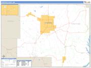 Prentiss County, MS <br /> Wall Map <br /> Zip Code <br /> Basic Style 2024 Map