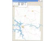 Benton County, MO <br /> Wall Map <br /> Zip Code <br /> Basic Style 2024 Map