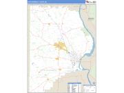 Cape Girardeau County, MO <br /> Wall Map <br /> Zip Code <br /> Basic Style 2024 Map