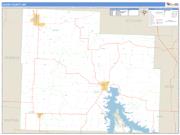 Cedar County, MO <br /> Wall Map <br /> Zip Code <br /> Basic Style 2024 Map