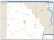 Clark County, MO <br /> Wall Map <br /> Zip Code <br /> Basic Style 2024 Map