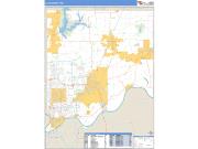 Clay County, MO <br /> Wall Map <br /> Zip Code <br /> Basic Style 2024 Map