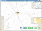 Dent County, MO <br /> Wall Map <br /> Zip Code <br /> Basic Style 2024 Map