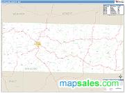 Douglas County, MO <br /> Wall Map <br /> Zip Code <br /> Basic Style 2024 Map