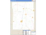 Harrison County, MO <br /> Wall Map <br /> Zip Code <br /> Basic Style 2024 Map